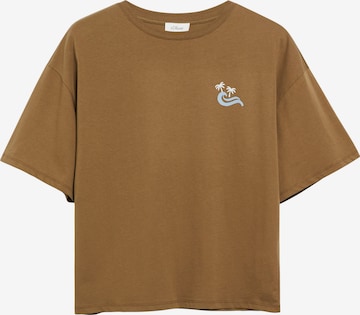T-shirt s.Oliver en marron : devant