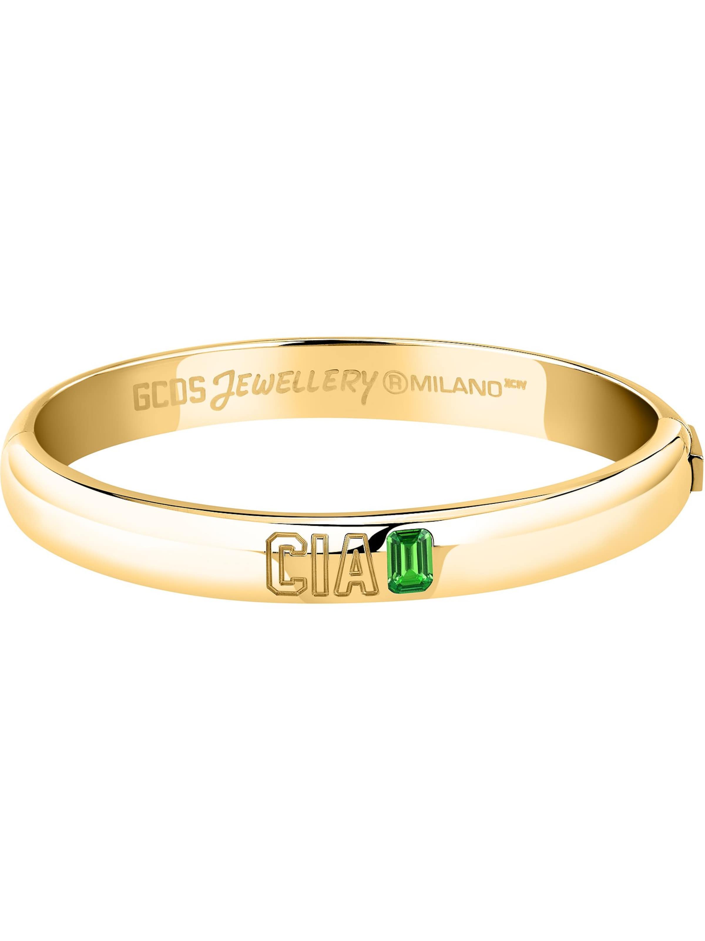 GCDS Armband in Gelb: Vorderseite