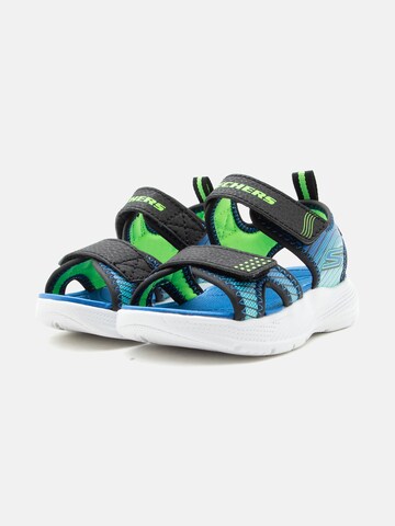 SKECHERS Ανοικτά παπούτσια 'MICROSPEC-SPLASH' σε μαύρο