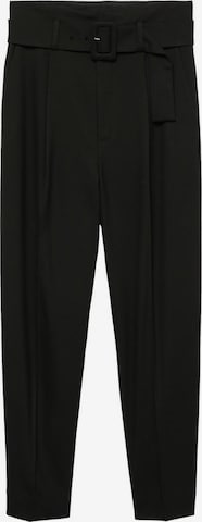 MANGO Pleat-Front Pants 'Manuel' in Black: front
