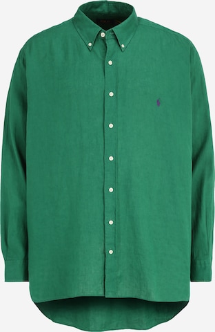 Camicia di Polo Ralph Lauren Big & Tall in verde: frontale