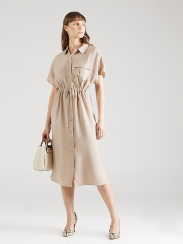 Robe-chemise 'IRIS' VERO MODA en beige