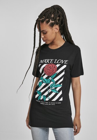 Merchcode Shirt 'Make Love Tee' in Schwarz: predná strana