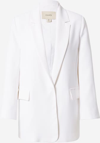 Oasis Blazer in White: front