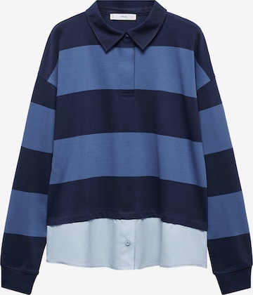 MANGO Shirt 'MERCURY' in Blauw: voorkant