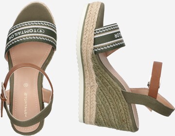 TOM TAILOR Sandals in Green