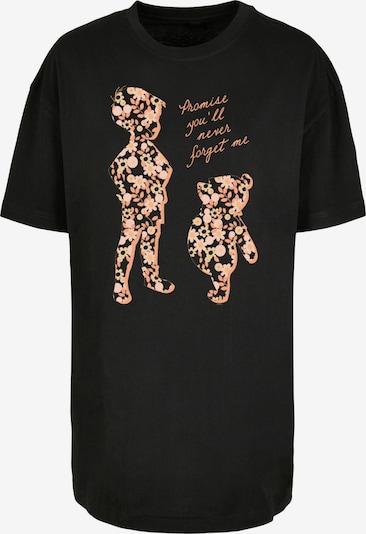F4NT4STIC T-shirt oversize 'Disney Winnie The Pooh Promise' en pêche / orange pastel / noir, Vue avec produit