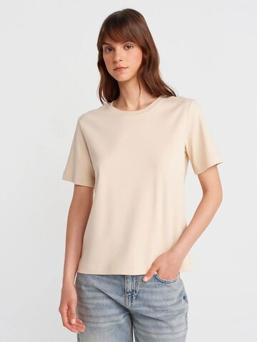 Dilvin Shirt in Beige: front