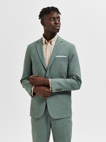 SELECTED HOMME Regular fit Colbert 'Oasis' in Groen: voorkant