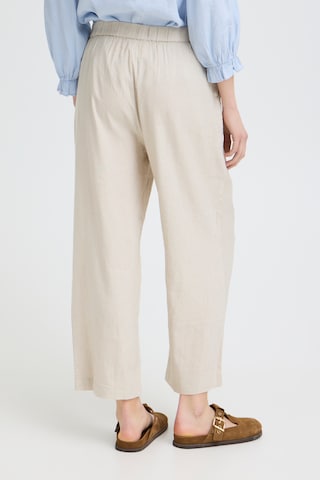Pulz Wide leg Broek 'PZLuca' in Beige