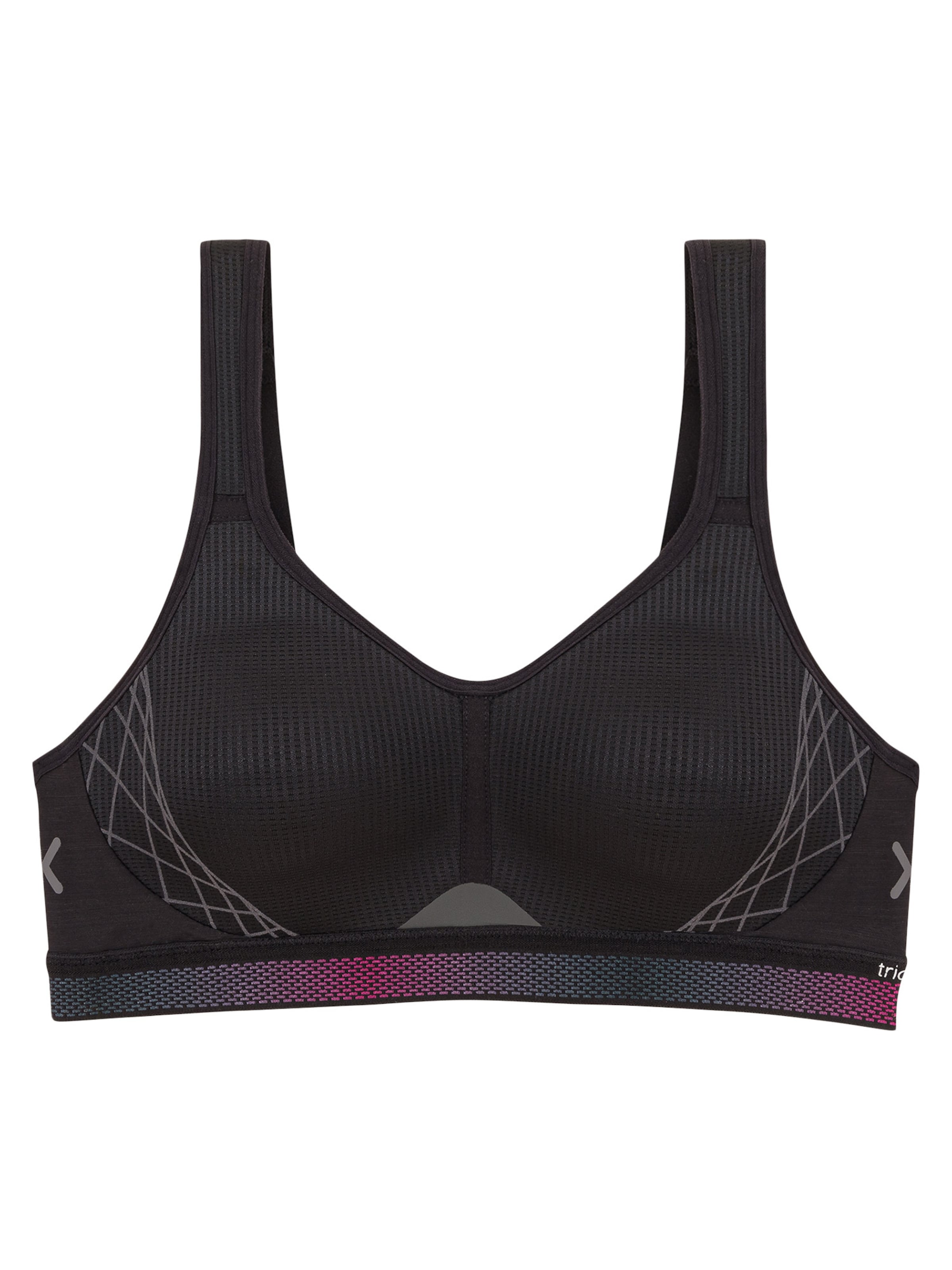 Triumph Triaction BH 'Cardio Flow'‌‌‌‌ in Schwarz: Vorderseite