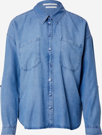 TOM TAILOR DENIM Bluse in Blau: predná strana