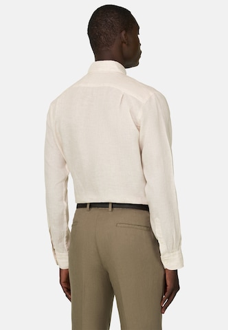 Boggi Milano Regular fit Overhemd in Bruin