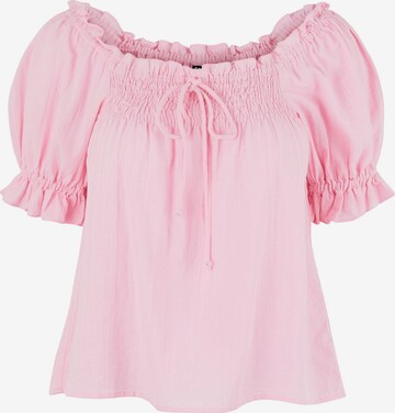 PIECES Блуза 'Vanessa' в розово: отпред