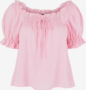 PIECES Blouse 'Vanessa' in Roze: voorkant