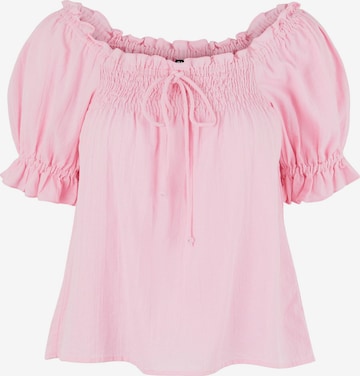 PIECES Bluse 'Vanessa' in Pink: predná strana