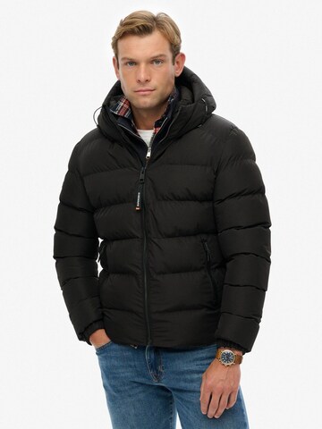 Superdry Winterjas in Zwart