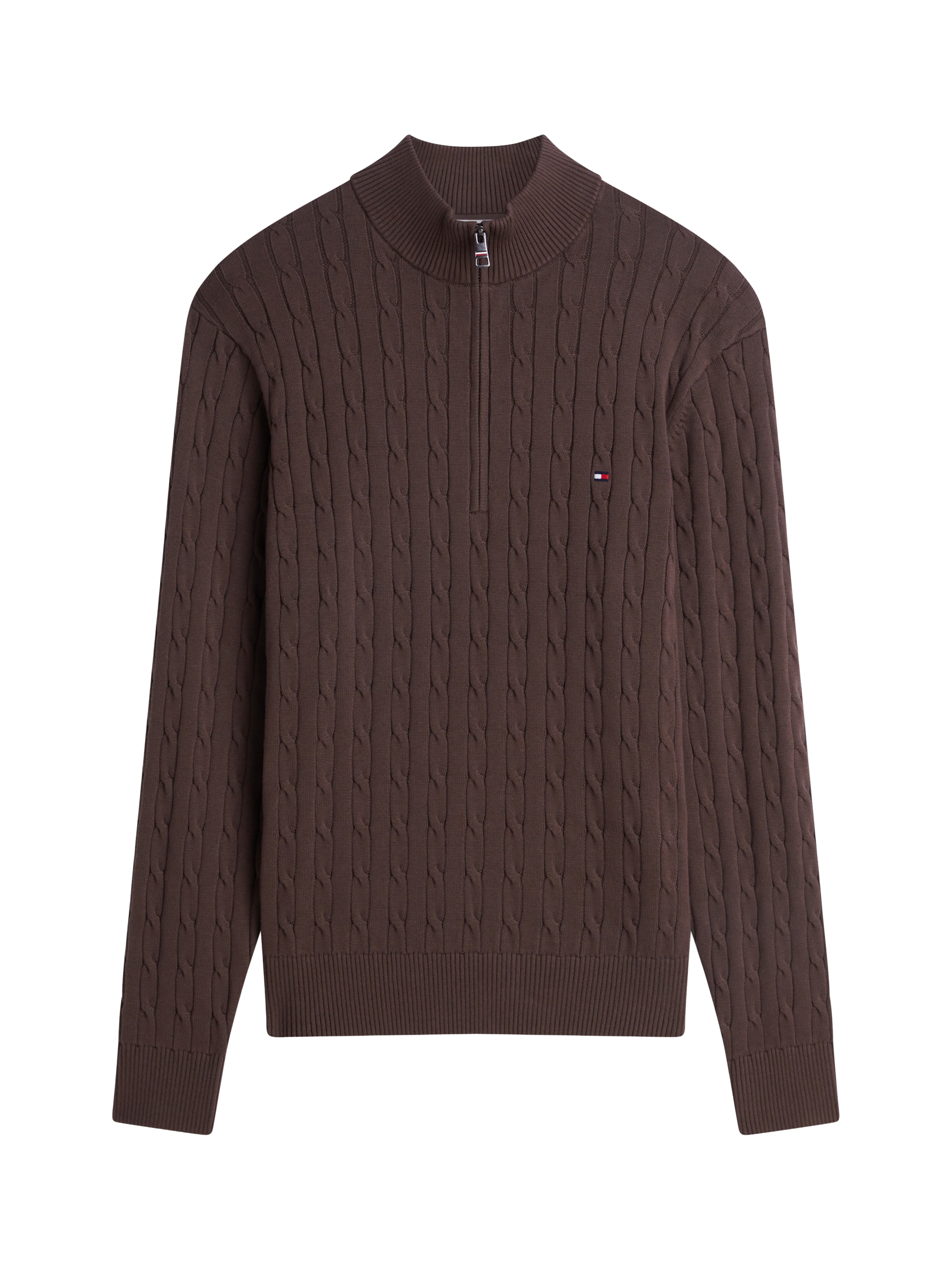 TOMMY HILFIGER Sweater 'CLASSIC' in Brown: front