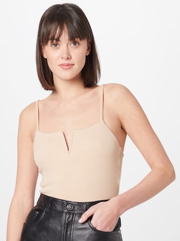 ABOUT YOU Topp 'Sonja Top' i beige: framsida