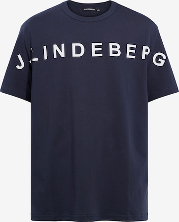 J.Lindeberg Shirt 'Jamie' in Blauw: voorkant