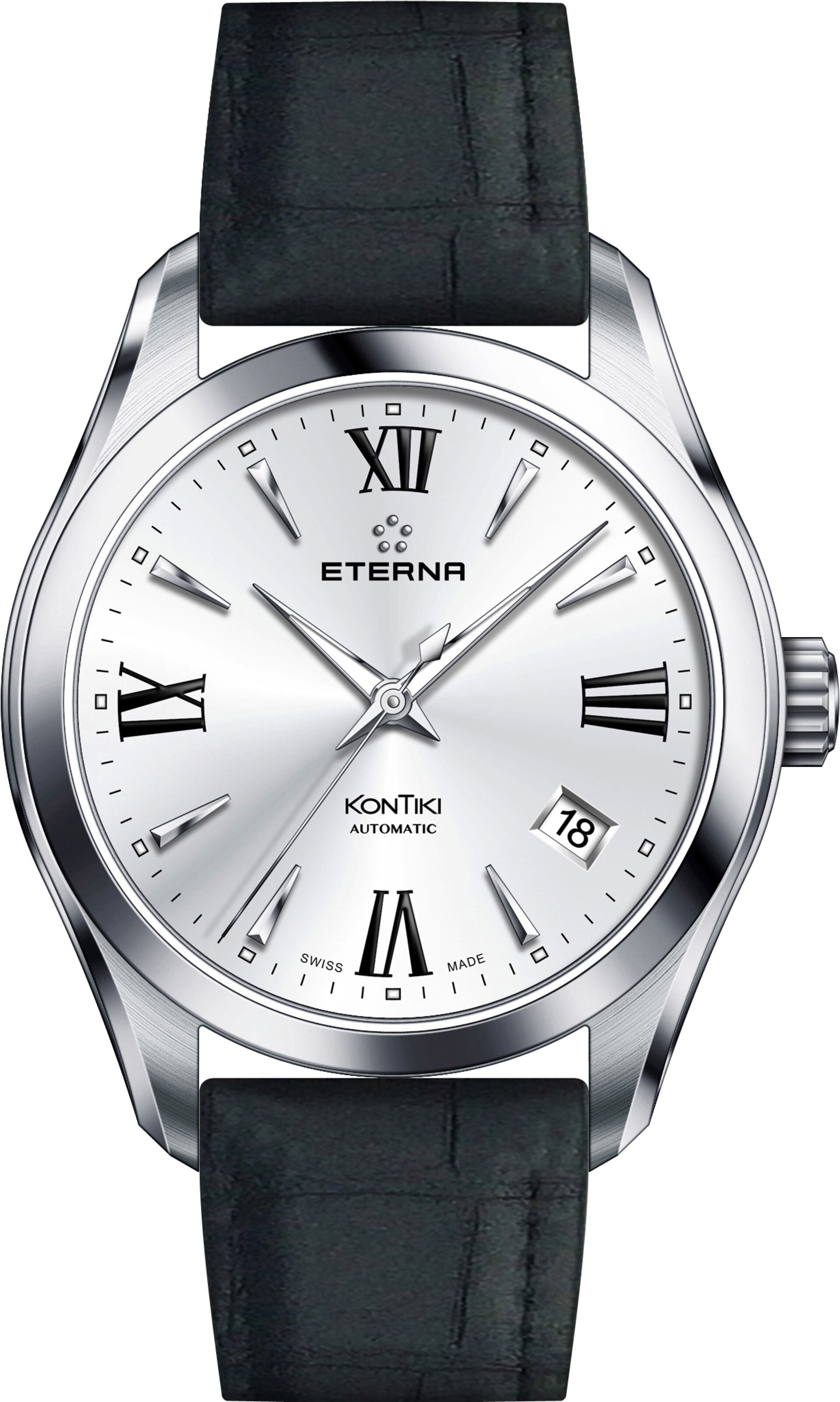 ETERNA Uhr in Schwarz: Vorderseite