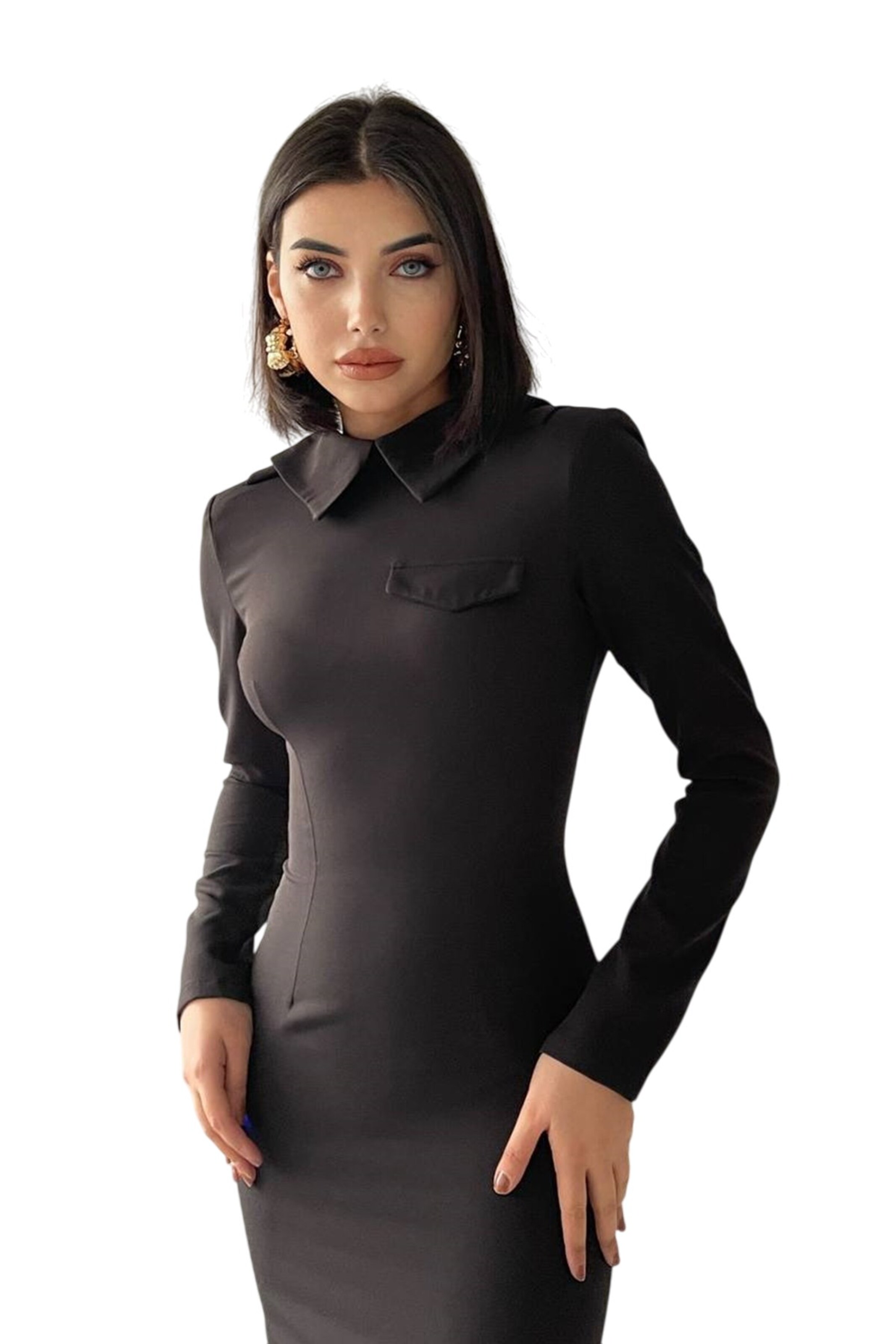 WOMAN VISION Kleid in Schwarz