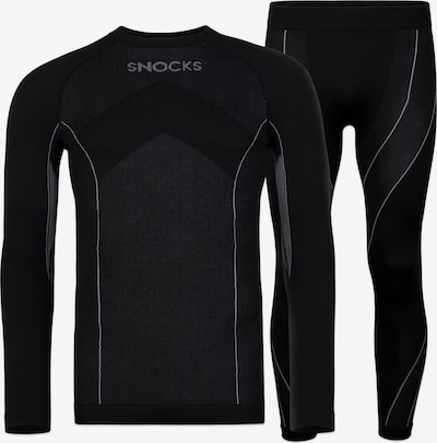 SNOCKS Athletic Underwear in Grey / Black, Item view