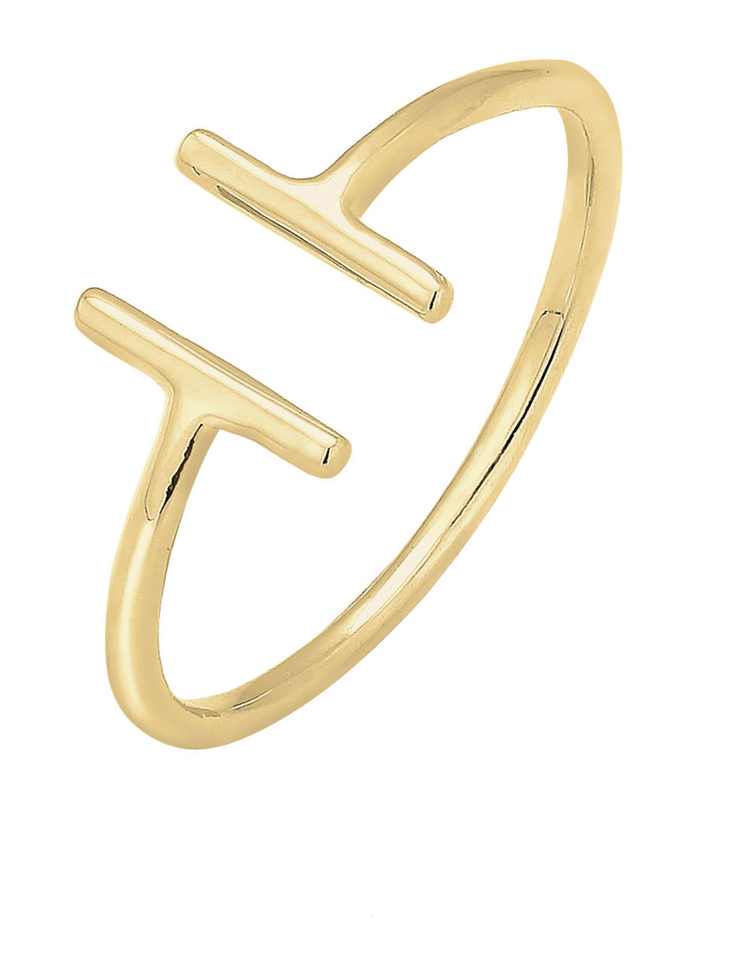 Bague 'Geo' ELLI PREMIUM en or : devant