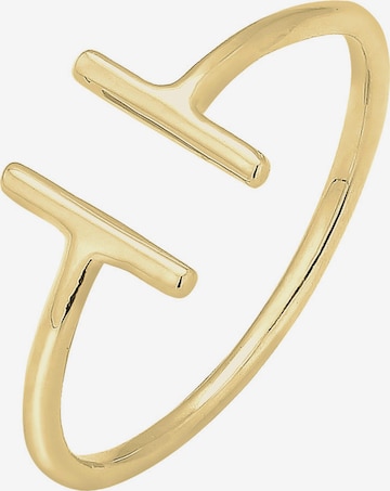 ELLI PREMIUM Ring 'Geo' in Goud: voorkant