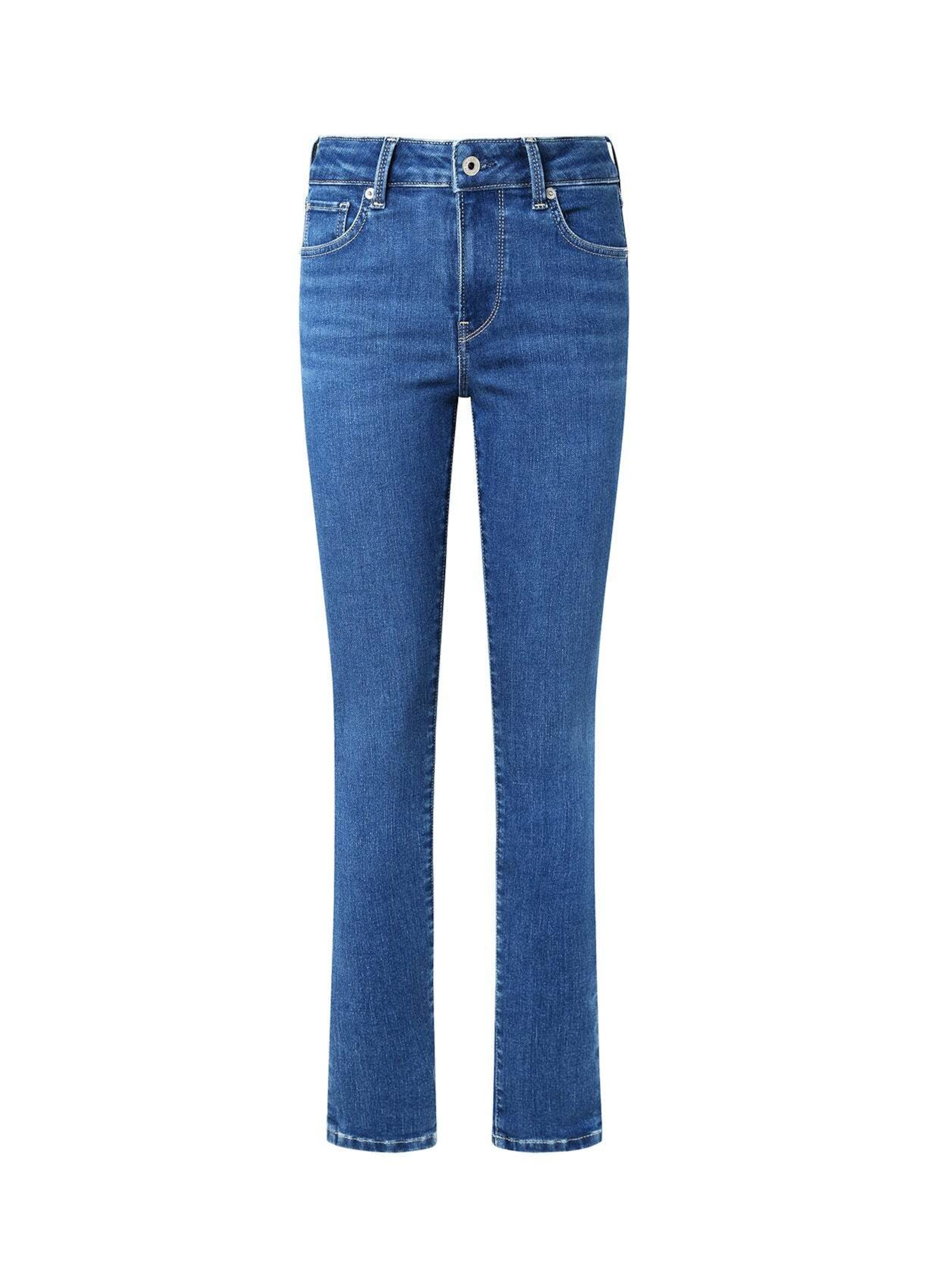 Coupe slim Jeggings Pepe Jeans en bleu : devant