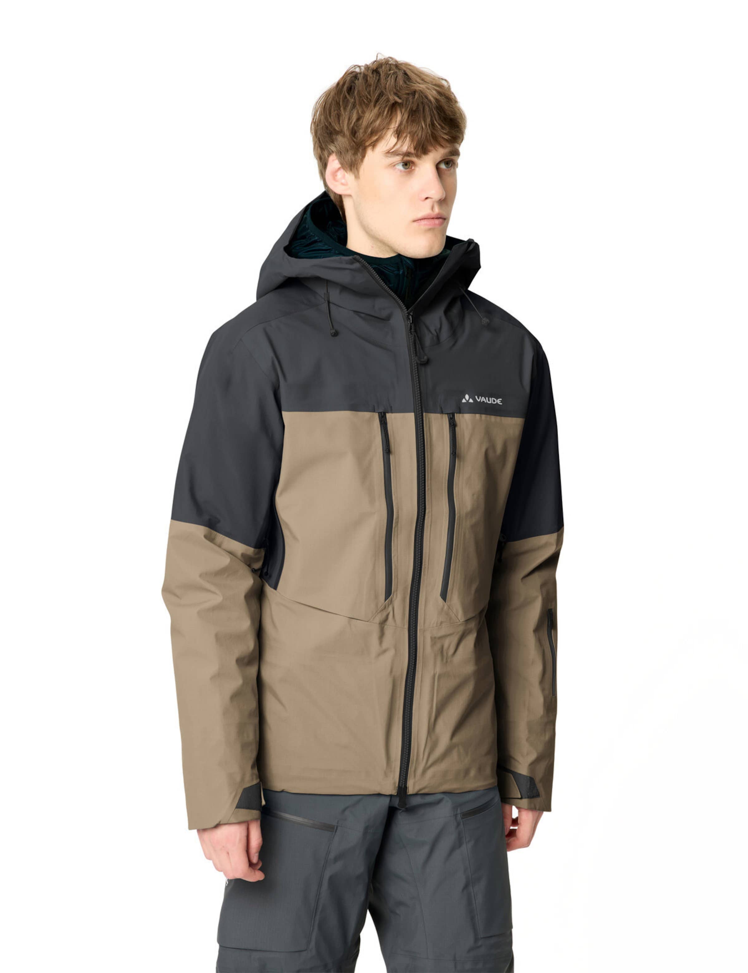 VAUDE Sports jacket 'Monviso II' in Beige