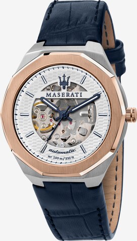 Maserati Analoog horloge 'Stile' in Blauw: voorkant