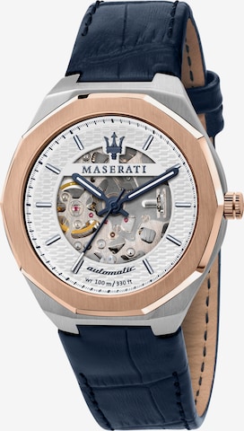 Maserati Analoog horloge 'Stile' in Blauw: voorkant
