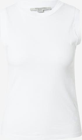 Top 'IMOGEN' di AllSaints in bianco: frontale