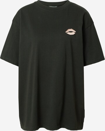 melns Pegador "Oversize" stila krekls: no priekšpuses