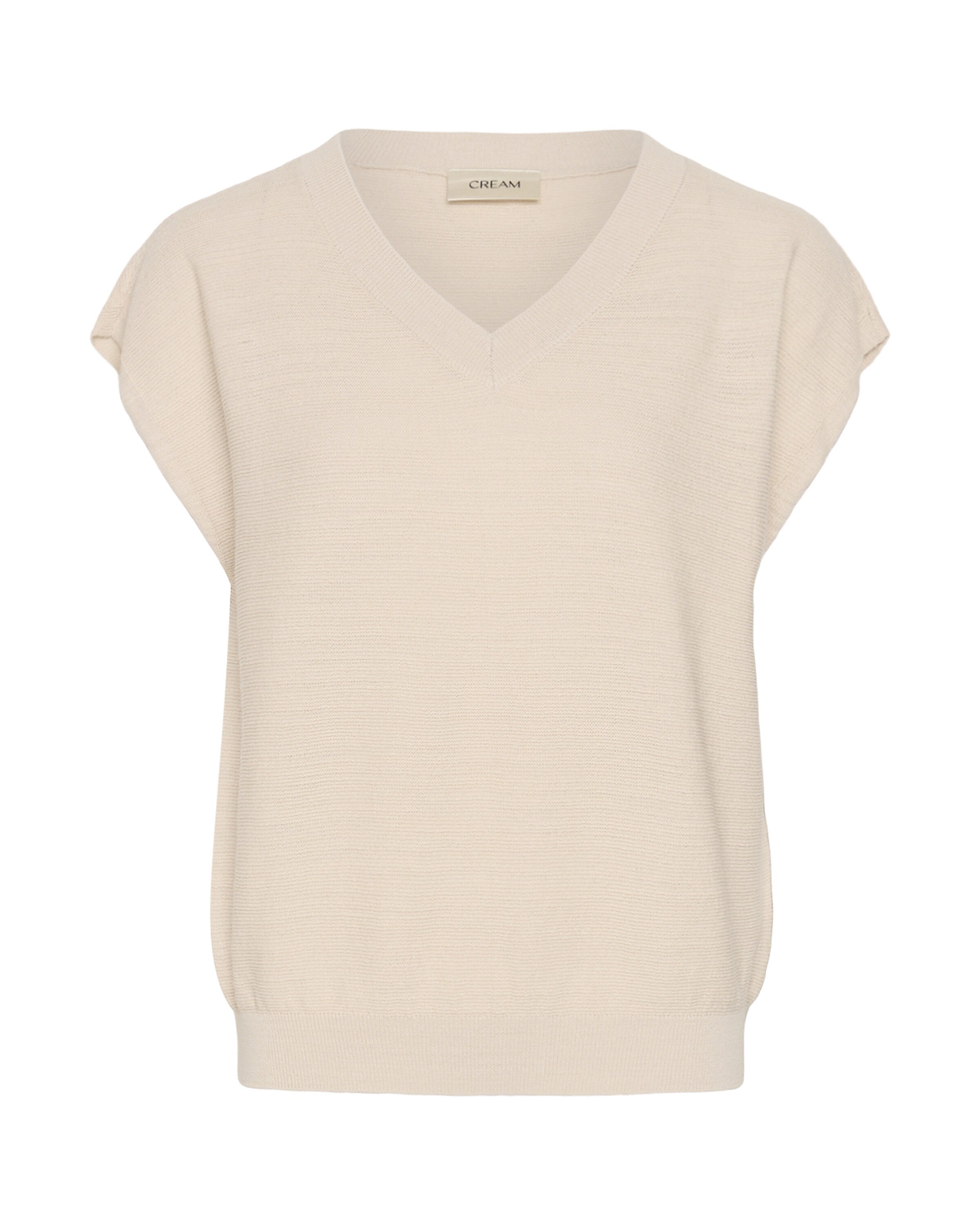 Cream Sweater 'CREvisa' in White: front