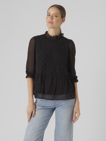 VERO MODA Blouse in Zwart: voorkant