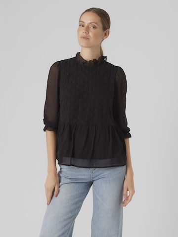 VERO MODA Bluse i sort: forside