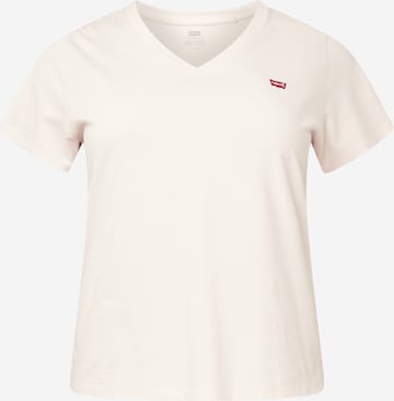 T-shirt 'PL Perfect Vneck Tee' Levi's® Plus en rose : devant