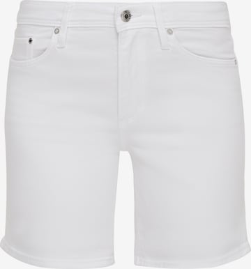 s.Oliver - Slimfit Calças de ganga em branco: frente