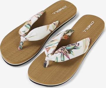 O'NEILL - Sandalias de dedo 'Ditsy Sun' en blanco