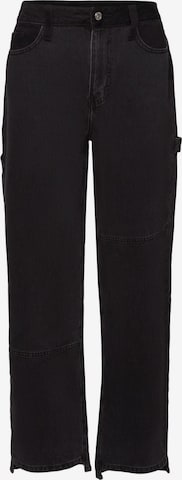 ESPRIT Wide leg Jeans in Zwart: voorkant