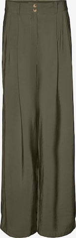 VERO MODA Pleat-Front Pants 'Sally' in Green: front