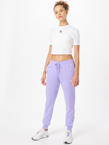 ADIDAS SPORTSWEAR Loose fit Workout Pants 'Essentials French Terry' in Purple