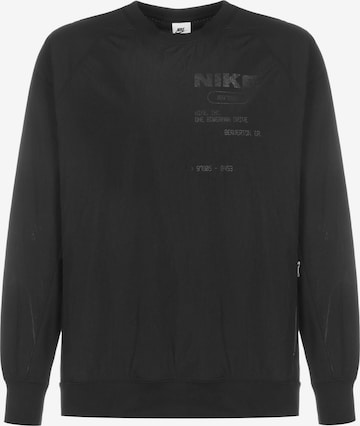 Nike Sportswear Sweatshirt in Black: front