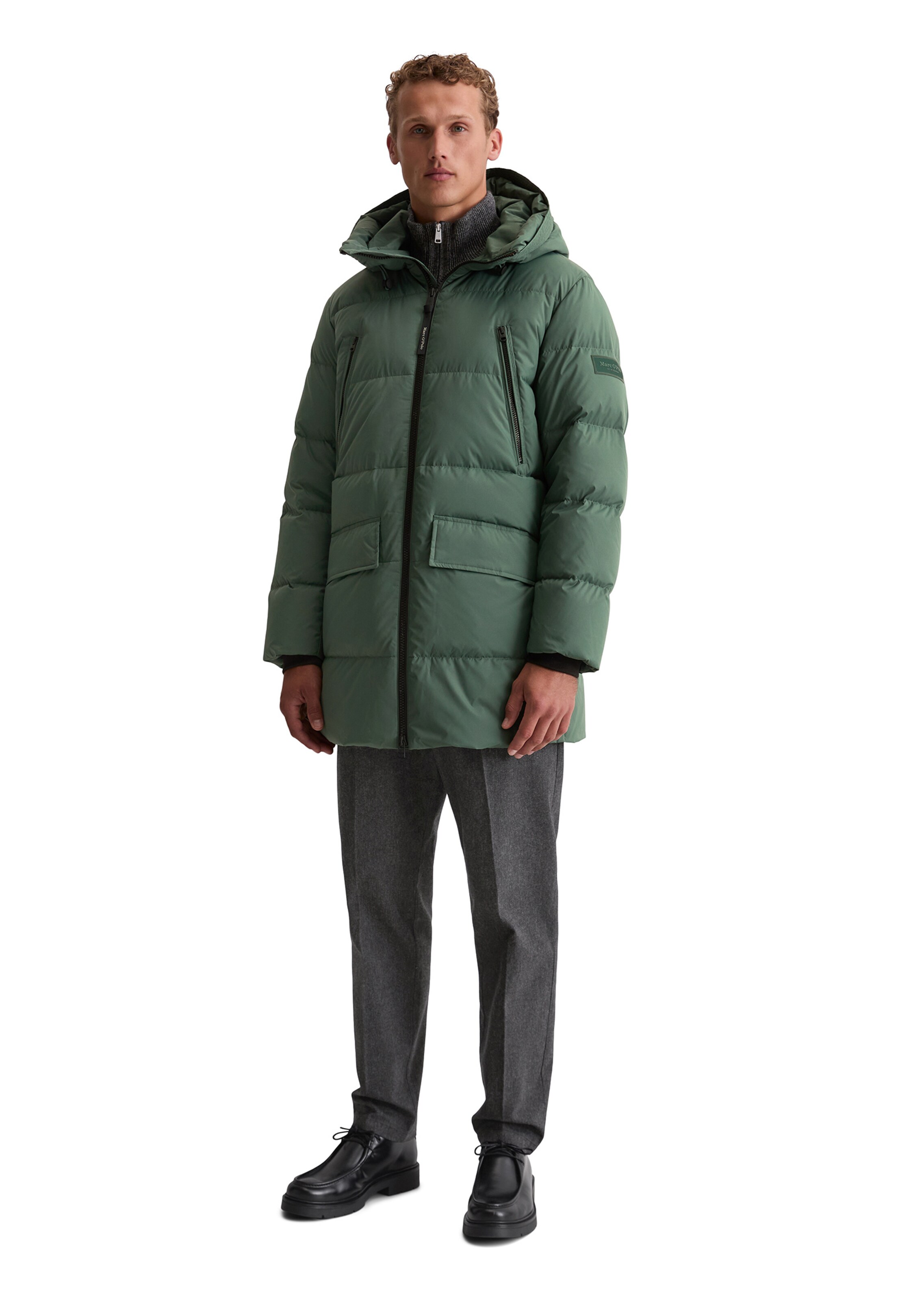 Marc O'Polo Зимнее пальто в Зеленый