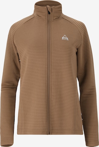 SOS Sports sweat jacket 'Muju' in Brown: front