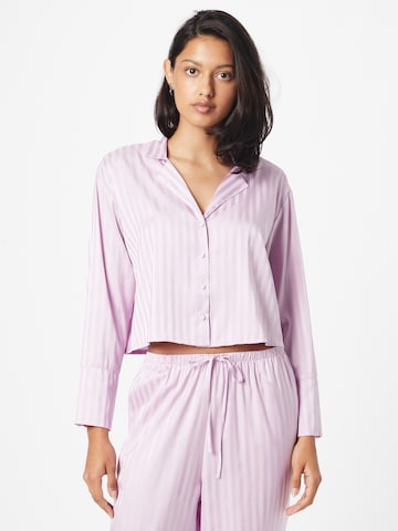 Hunkemöller Pajama shirt in Purple: front