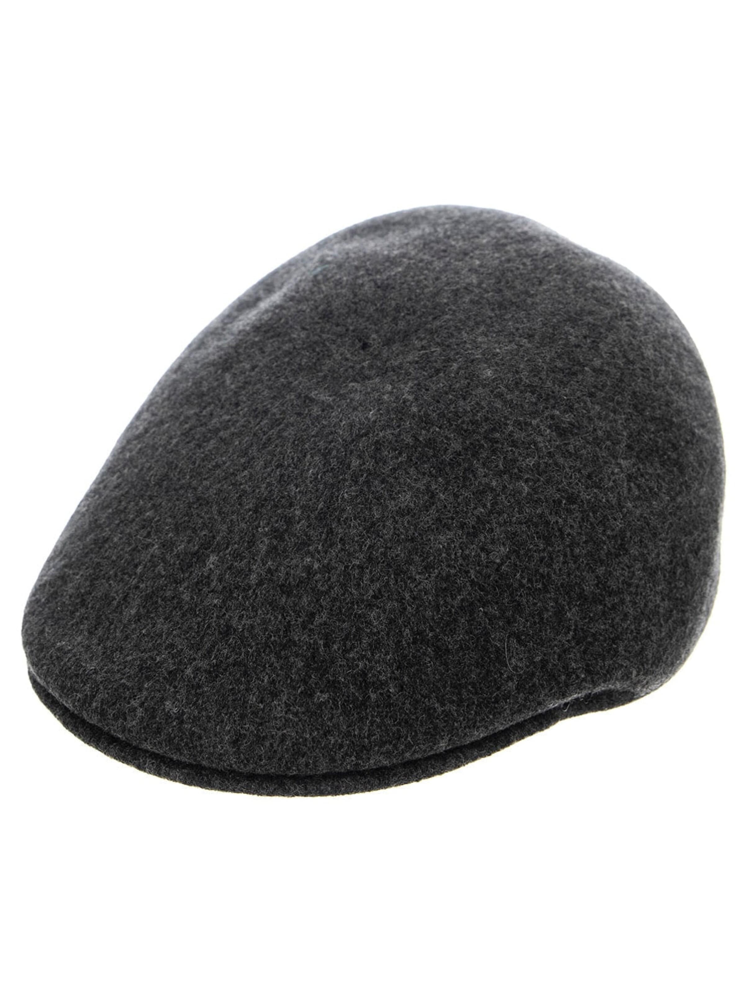 Chapeaux 'SEAMLESS WOOL 507 DARK FLANNEL' KANGOL en gris : devant