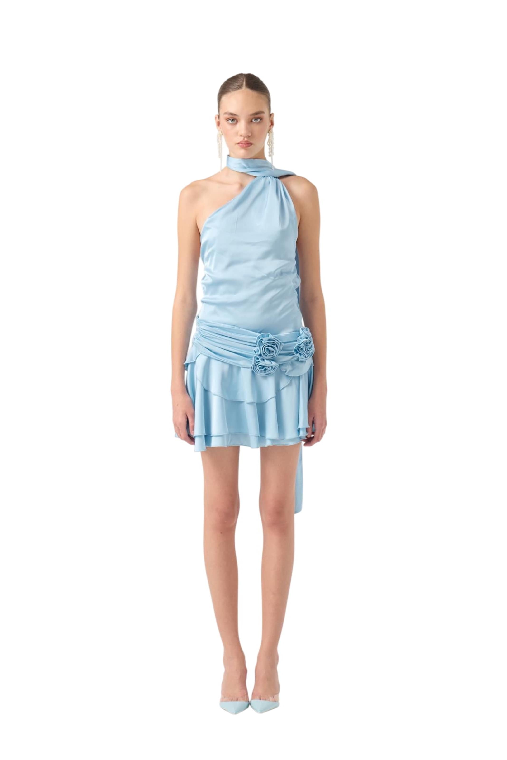 HOLLY LOLLY Jurk in Blauw: voorkant